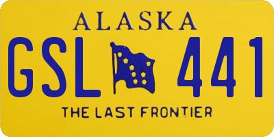 AK license plate GSL441