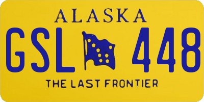 AK license plate GSL448