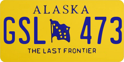 AK license plate GSL473