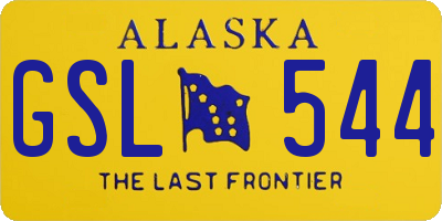 AK license plate GSL544