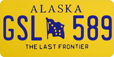 AK license plate GSL589