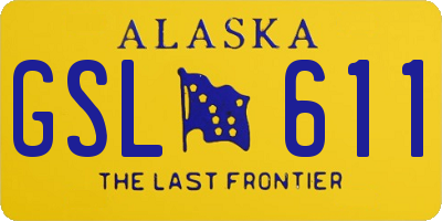 AK license plate GSL611