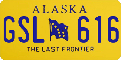AK license plate GSL616