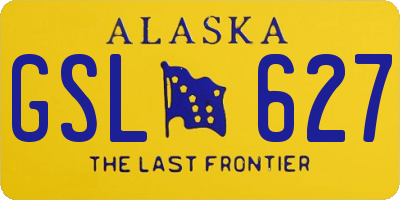 AK license plate GSL627