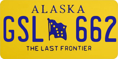 AK license plate GSL662