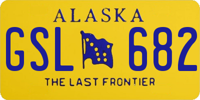 AK license plate GSL682