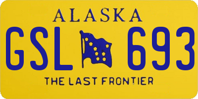 AK license plate GSL693