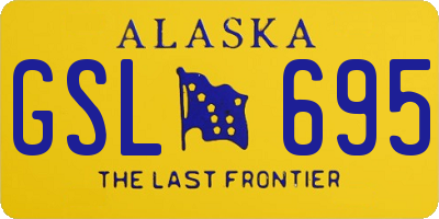 AK license plate GSL695