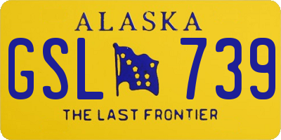 AK license plate GSL739