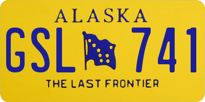 AK license plate GSL741