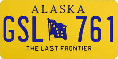 AK license plate GSL761