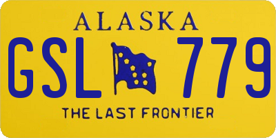 AK license plate GSL779