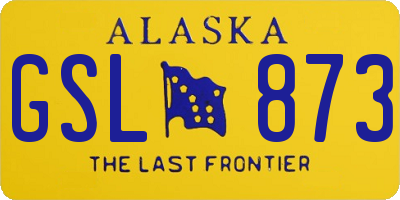 AK license plate GSL873