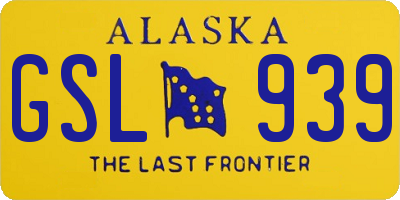 AK license plate GSL939