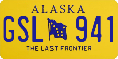 AK license plate GSL941
