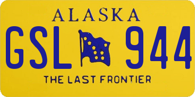 AK license plate GSL944