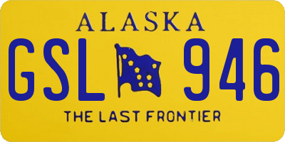 AK license plate GSL946