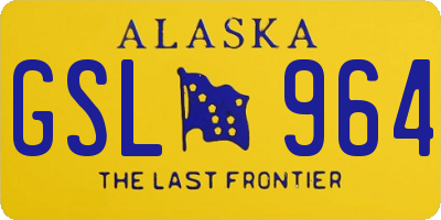 AK license plate GSL964