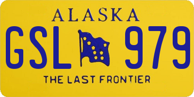 AK license plate GSL979
