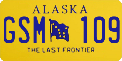 AK license plate GSM109
