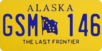 AK license plate GSM146