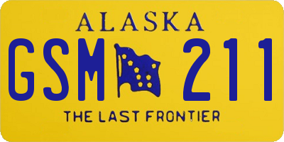 AK license plate GSM211