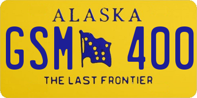 AK license plate GSM400
