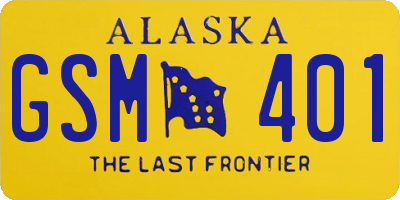 AK license plate GSM401