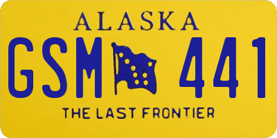 AK license plate GSM441