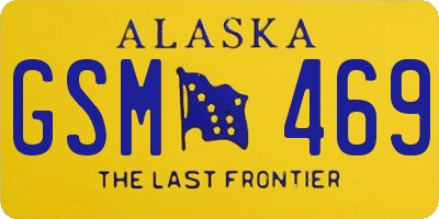 AK license plate GSM469