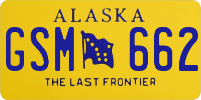 AK license plate GSM662