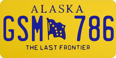 AK license plate GSM786