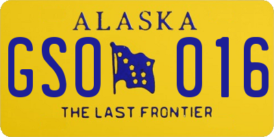 AK license plate GSO016
