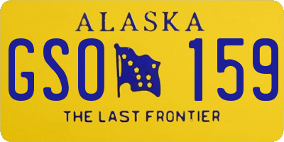 AK license plate GSO159