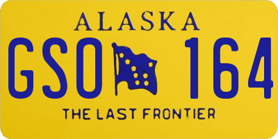 AK license plate GSO164