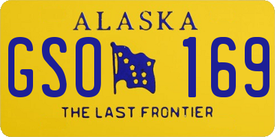 AK license plate GSO169