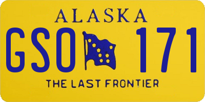 AK license plate GSO171