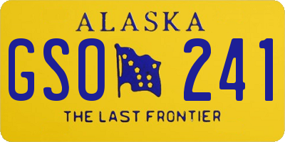 AK license plate GSO241