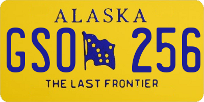 AK license plate GSO256