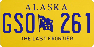 AK license plate GSO261