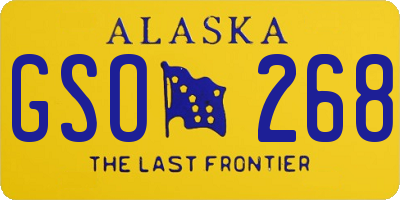 AK license plate GSO268