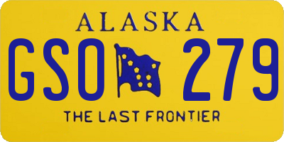 AK license plate GSO279