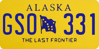 AK license plate GSO331