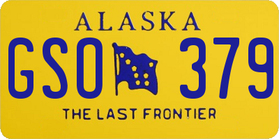 AK license plate GSO379