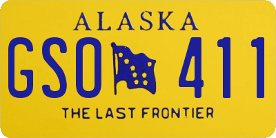 AK license plate GSO411