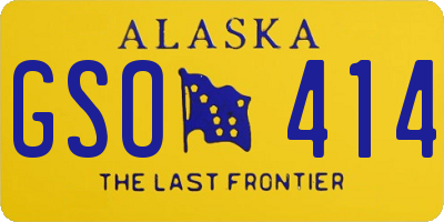 AK license plate GSO414