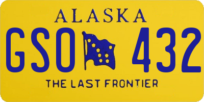 AK license plate GSO432