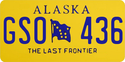 AK license plate GSO436
