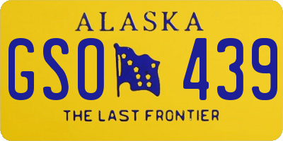 AK license plate GSO439