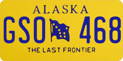 AK license plate GSO468